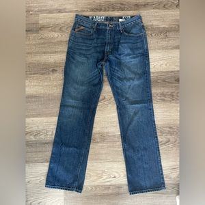 Ariat mens M4 low rise boot cut jeans, size 36x36.